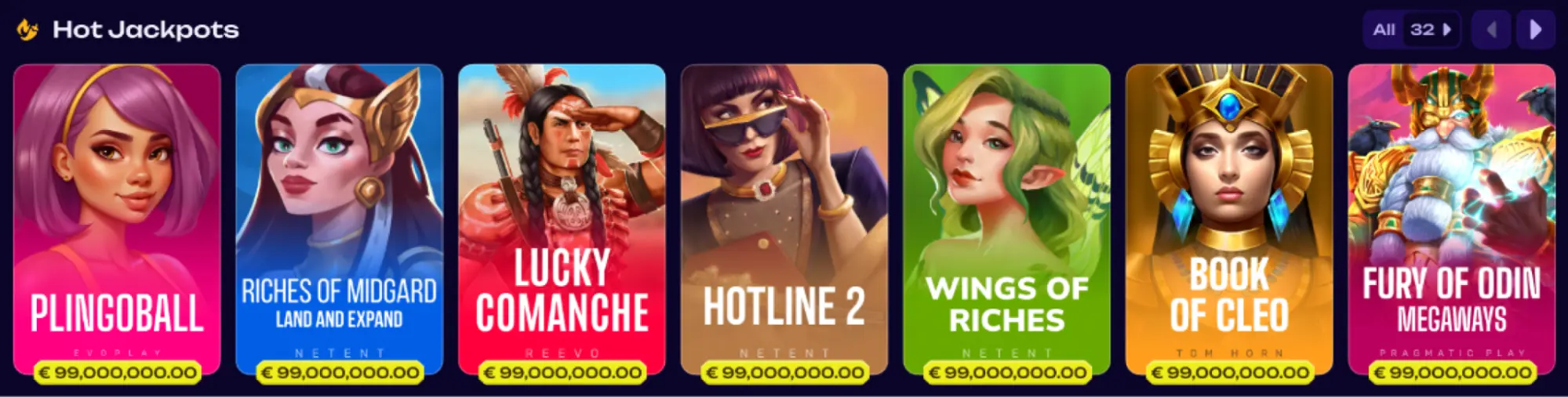 Hot Jackpots Con Le Slot Più Popolari E Jackpot Elevati sezione hot jackpots con slot popolari e jackpot elevati in evidenza